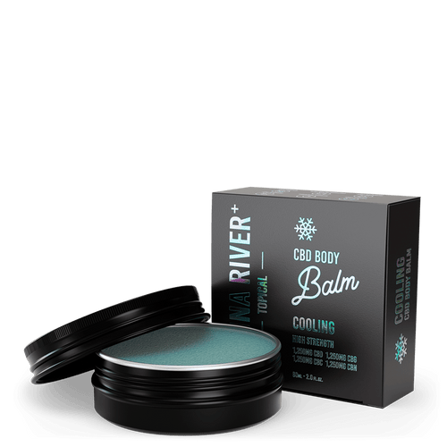 Canna River CBD Body Balm Cooling Broad Spectrum 1250mg CBD + 1250mg CBC + 1250mg CBN + 1250mg CBG 2oz